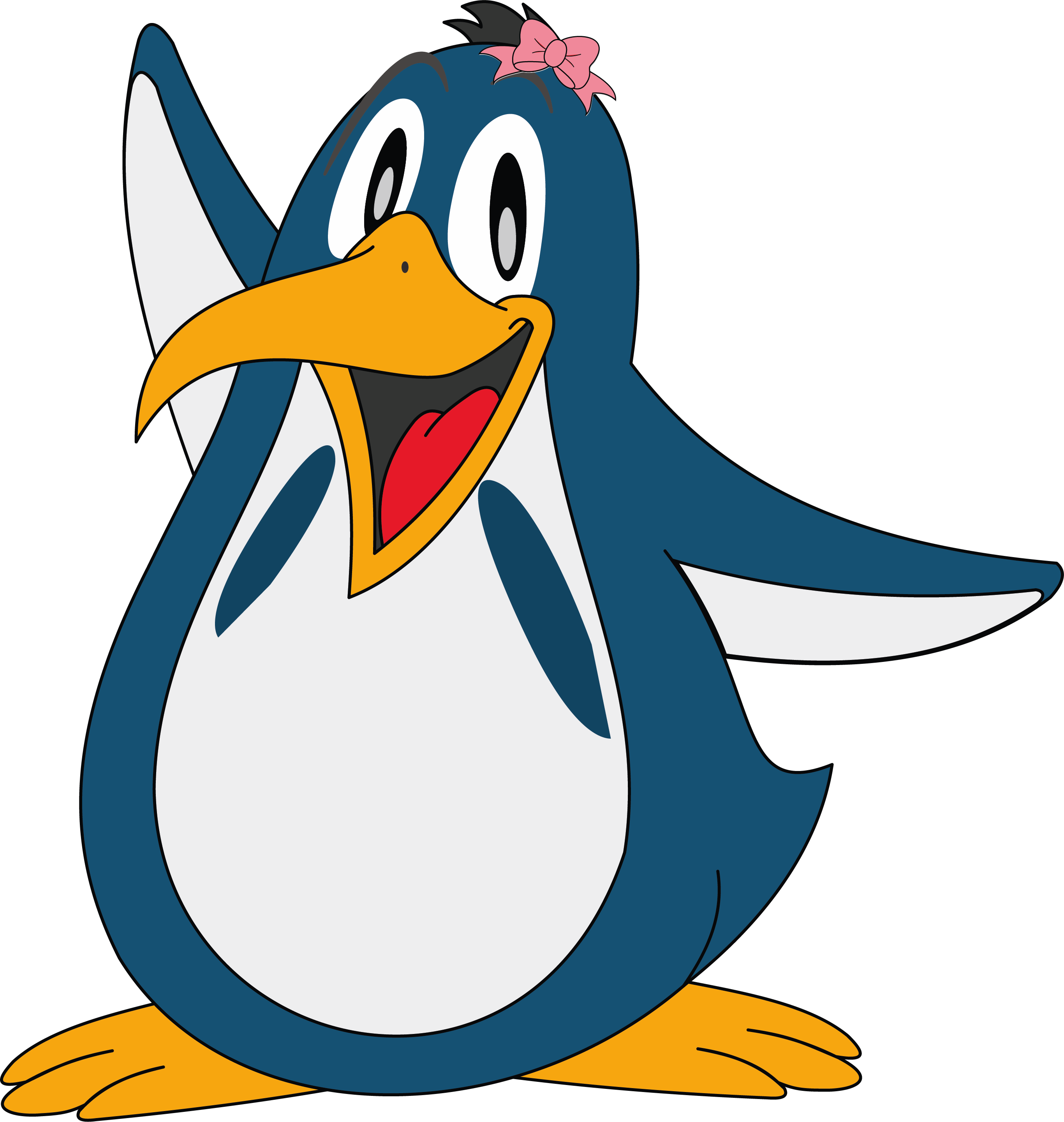 Unser Maskottchen "CENTI", eine Humboldt-Pinguindame, begrüßt Sie im TeamViewer freundlich.
